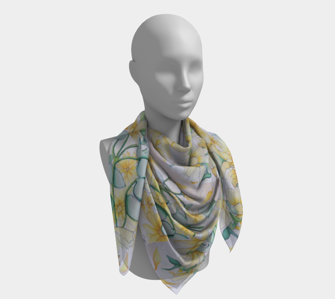 YELLOW DAISIES SCARVES