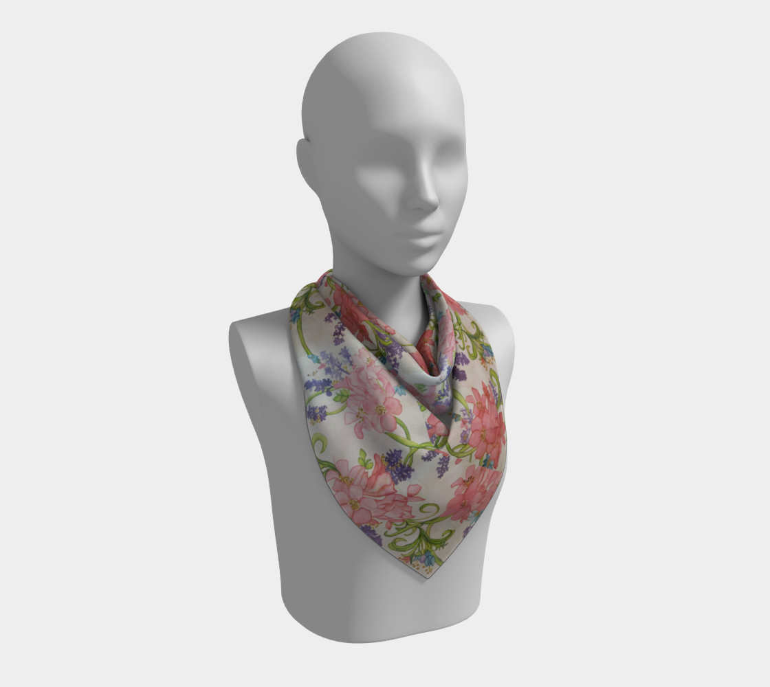 ROSEY PERIWINKLE SCARVES