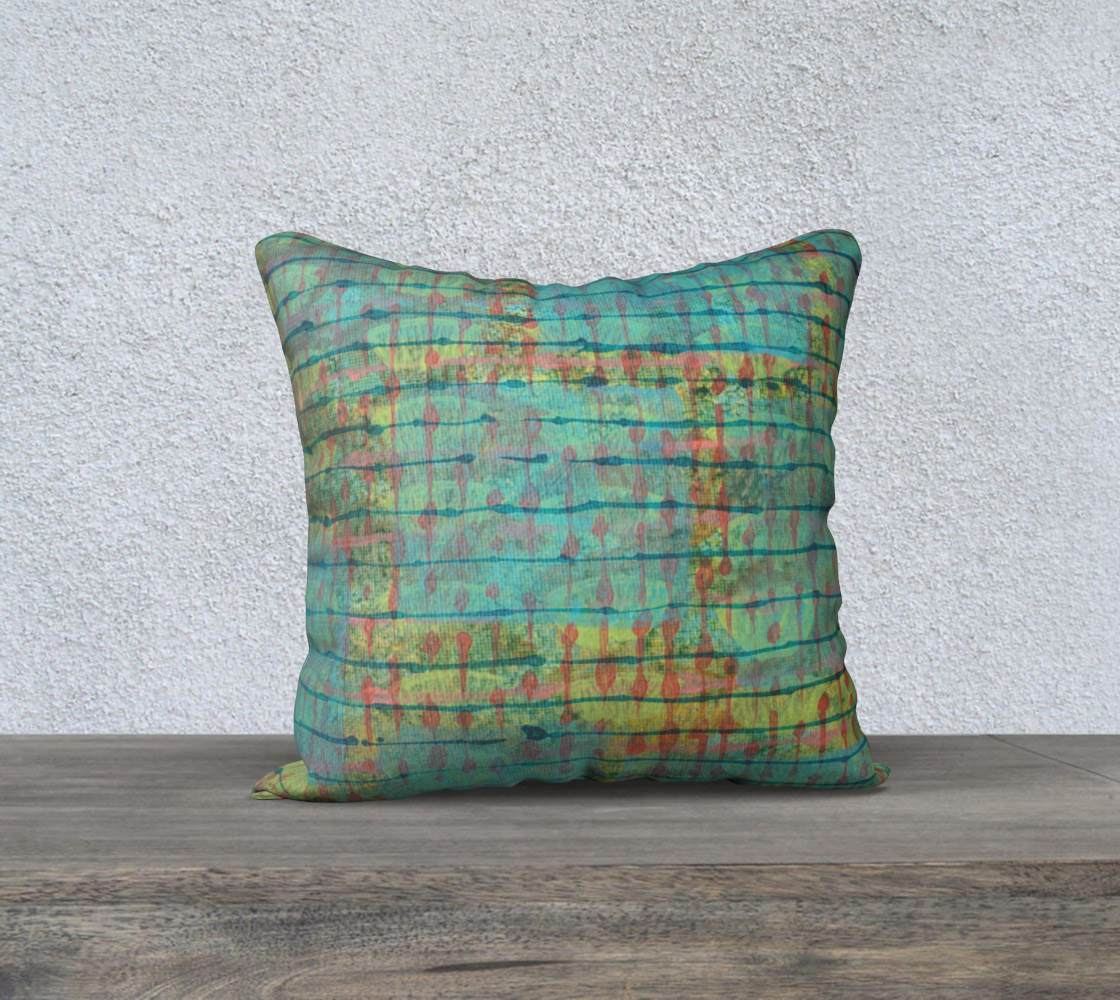 AQUAMARINE CITRINE PILLOW
