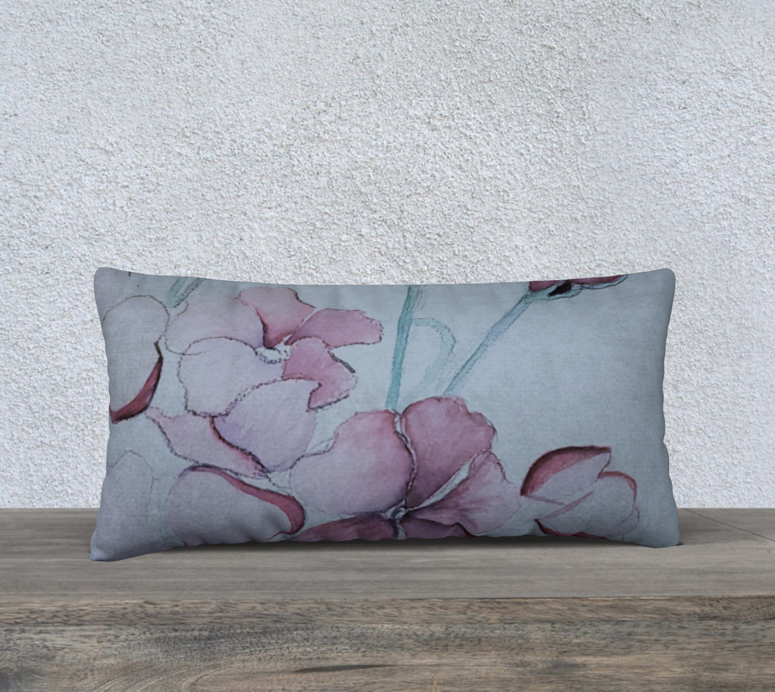 PINK GERANIUM PILLOW
