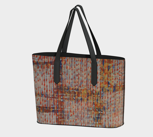 CINNABAR VEGAN LEATHER TOTE