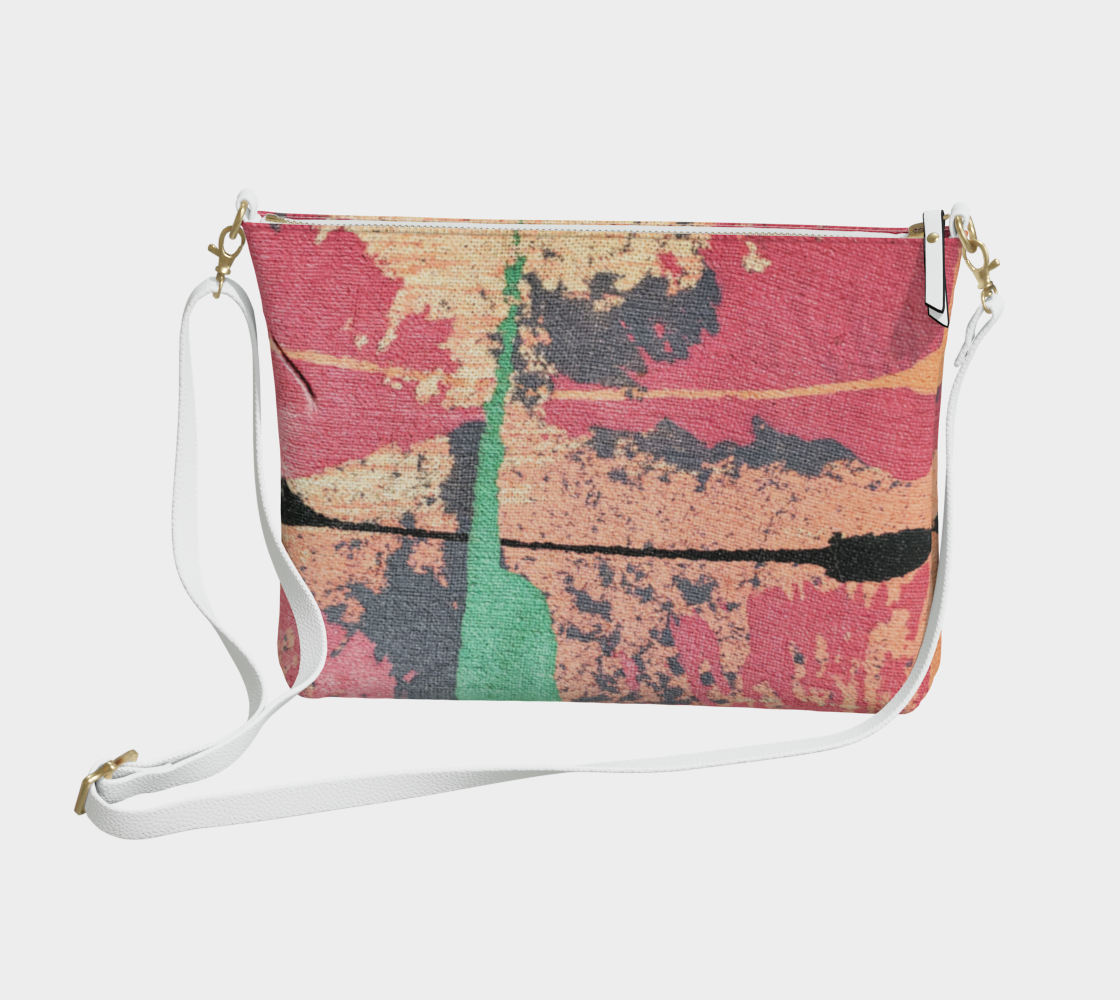 ROSE QUARTZ ONYX CROSSBODY BAG