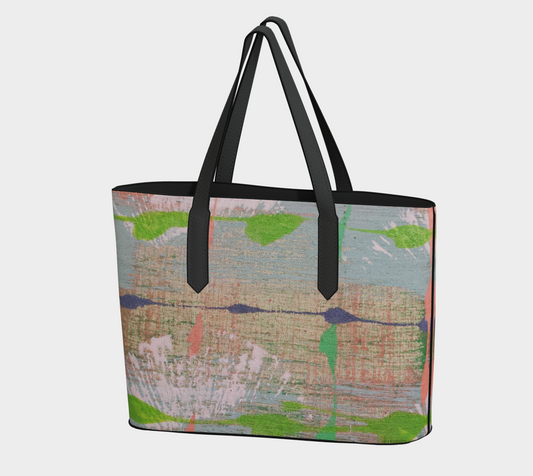 SANDSTONE VEGAN LEATHER TOTE