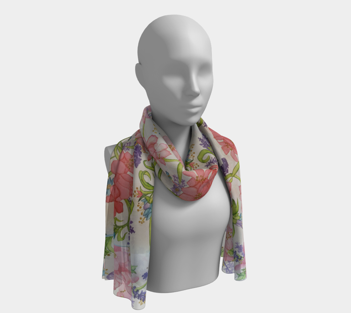 ROSEY PERIWINKLE SCARVES