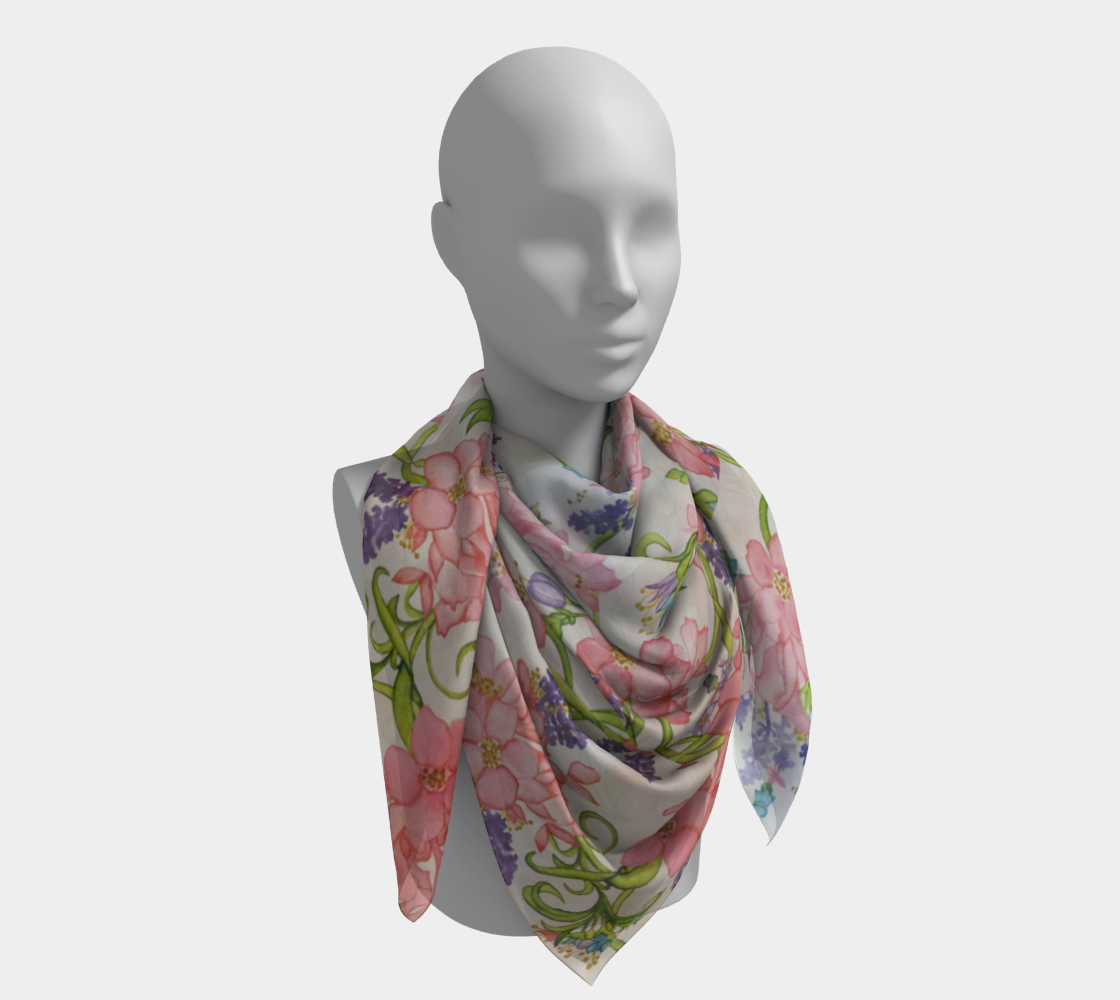ROSEY PERIWINKLE SCARVES