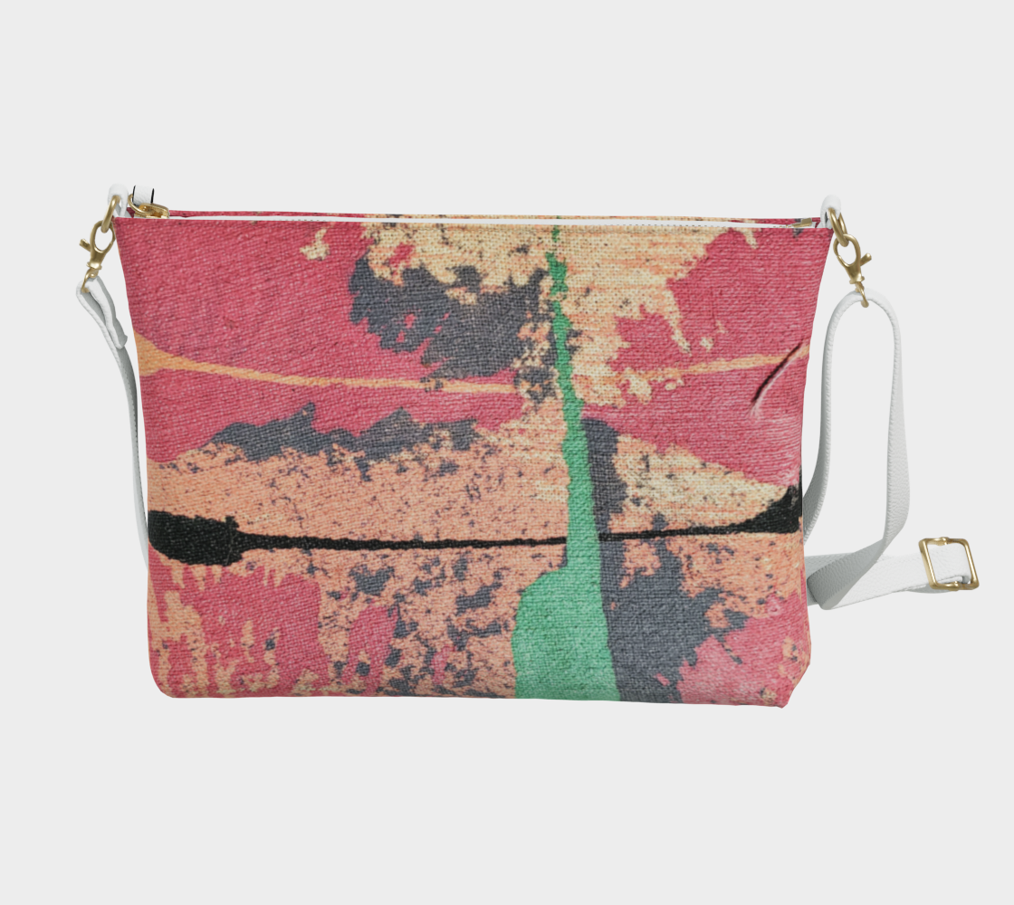 ROSE QUARTZ ONYX CROSSBODY BAG