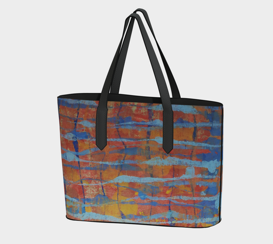 CITRINE VEGAN LEATHER TOTE