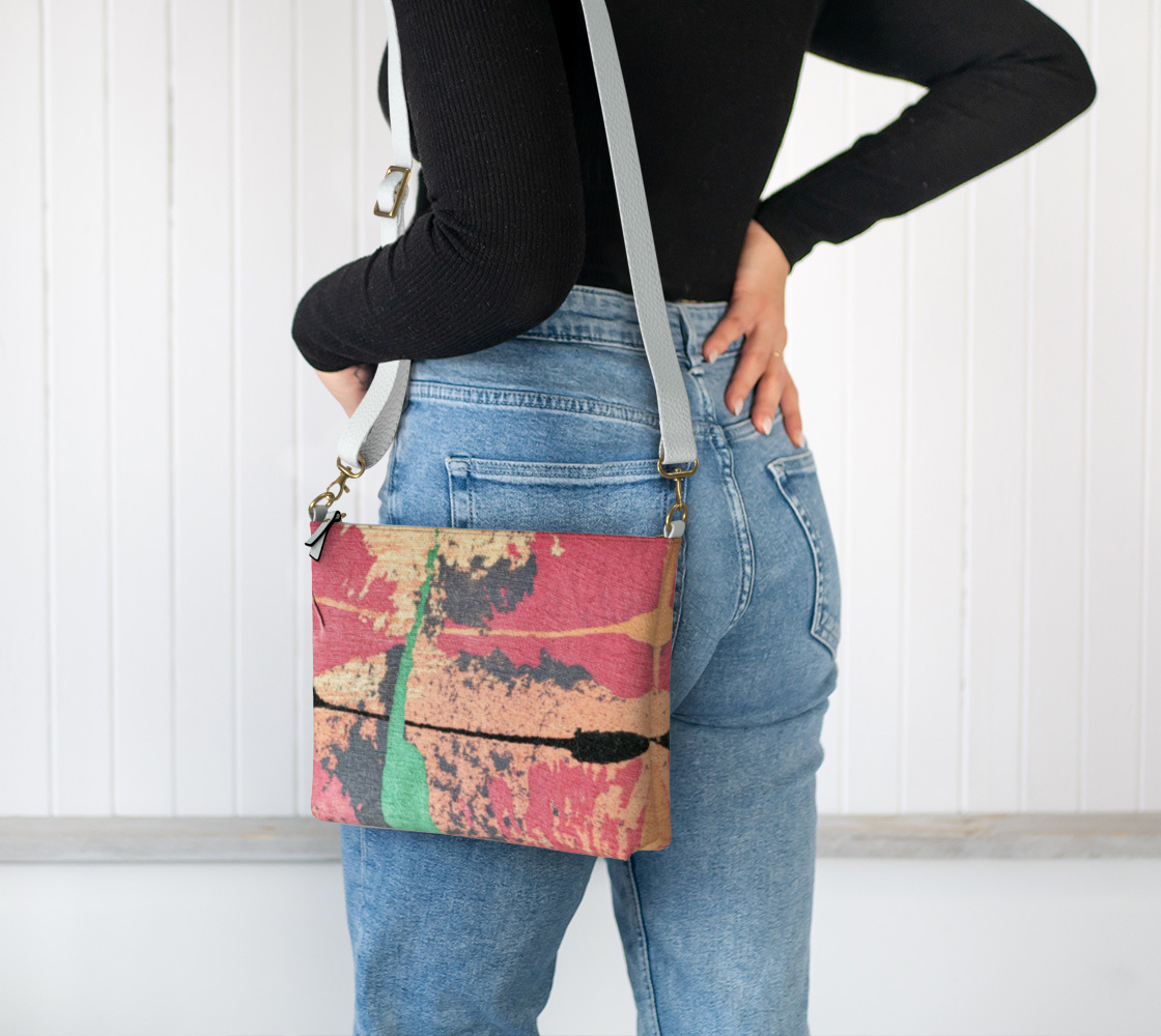 ROSE QUARTZ ONYX CROSSBODY BAG