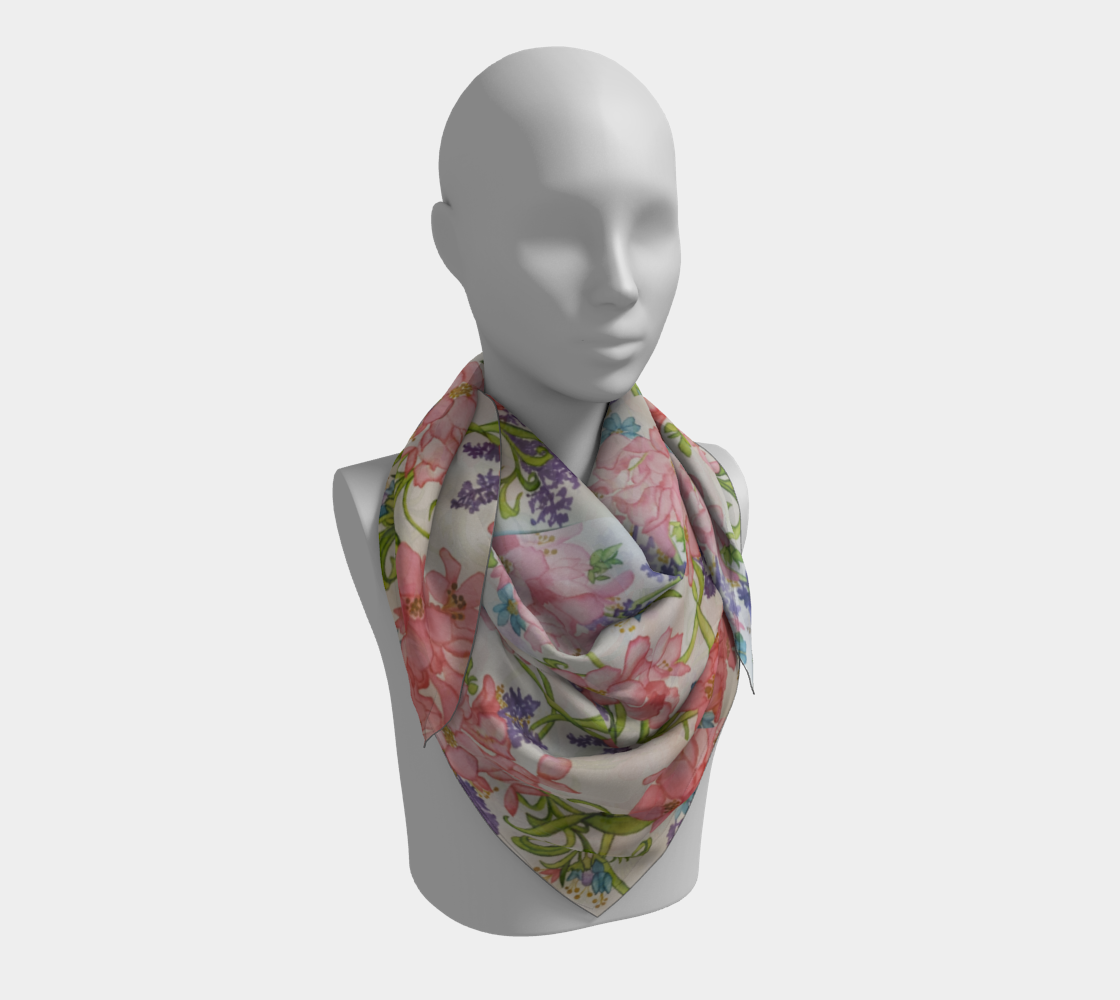 ROSEY PERIWINKLE SCARVES