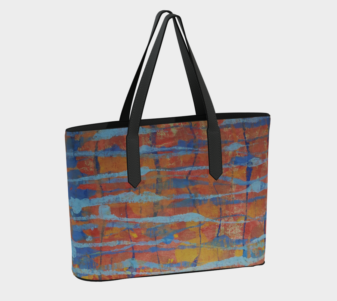 CITRINE VEGAN LEATHER TOTE