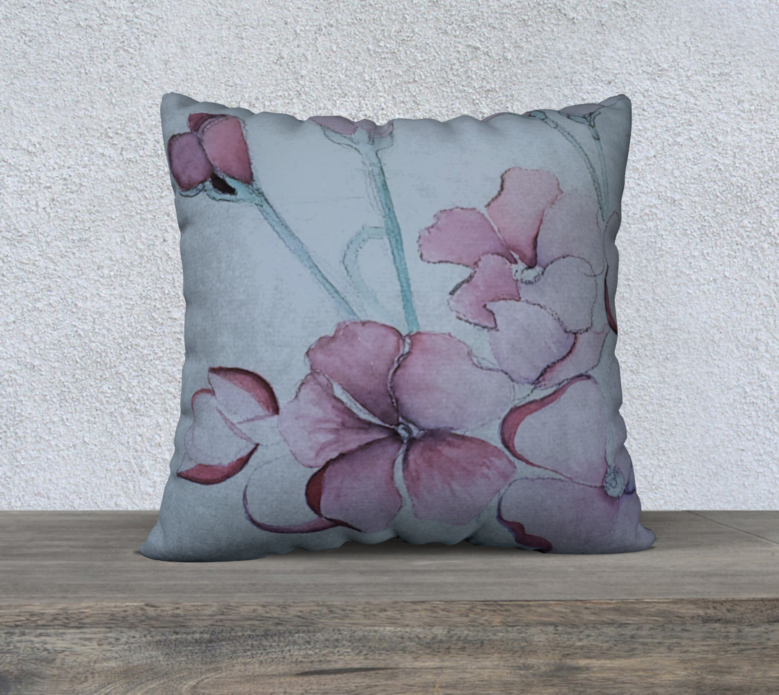 PINK GERANIUM PILLOW
