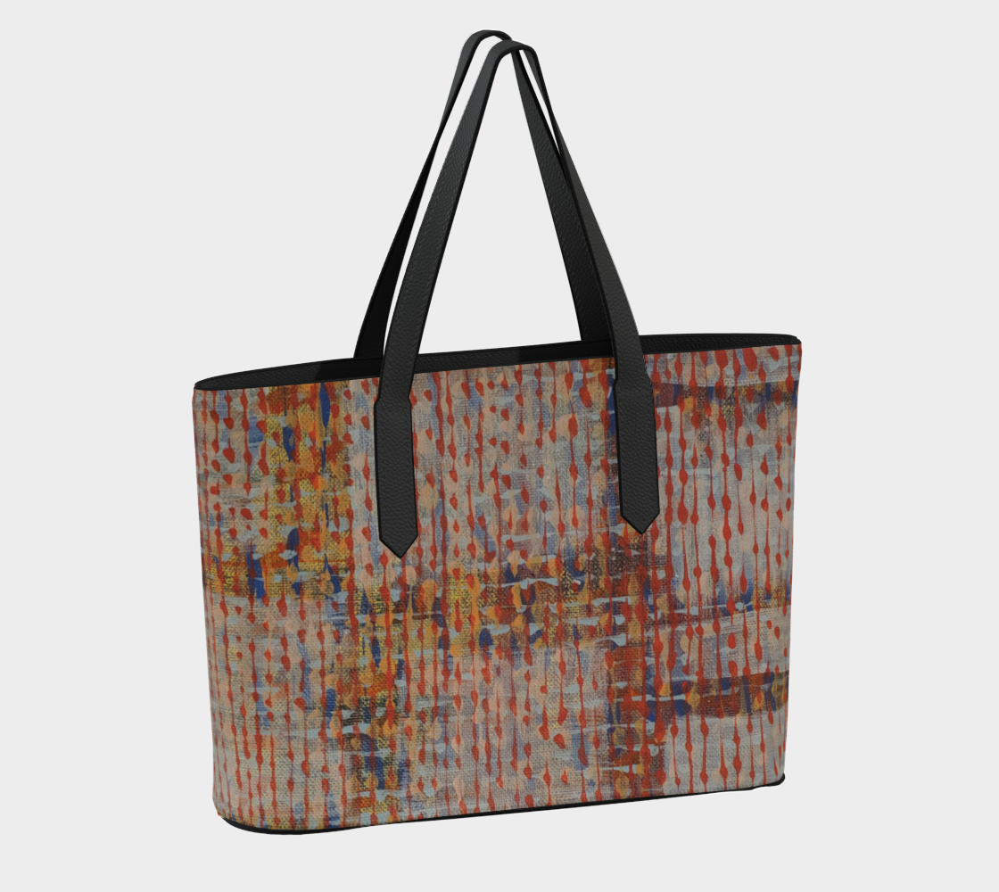 CINNABAR VEGAN LEATHER TOTE