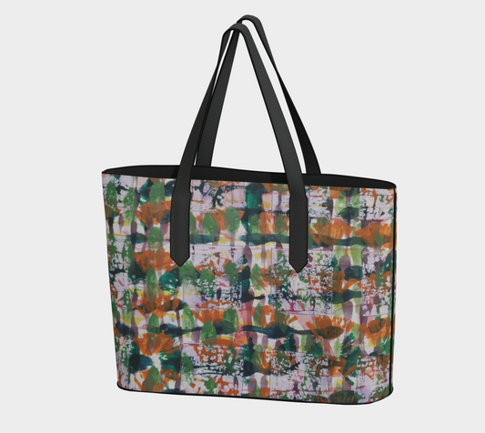 PINK TOURMALINE VEGAN LEATHER TOTE