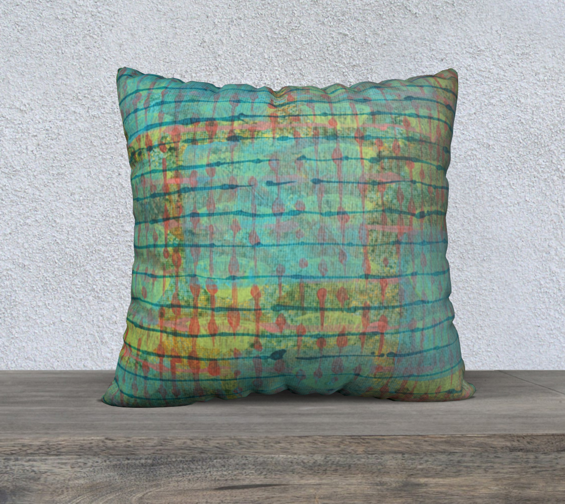 AQUAMARINE CITRINE PILLOW