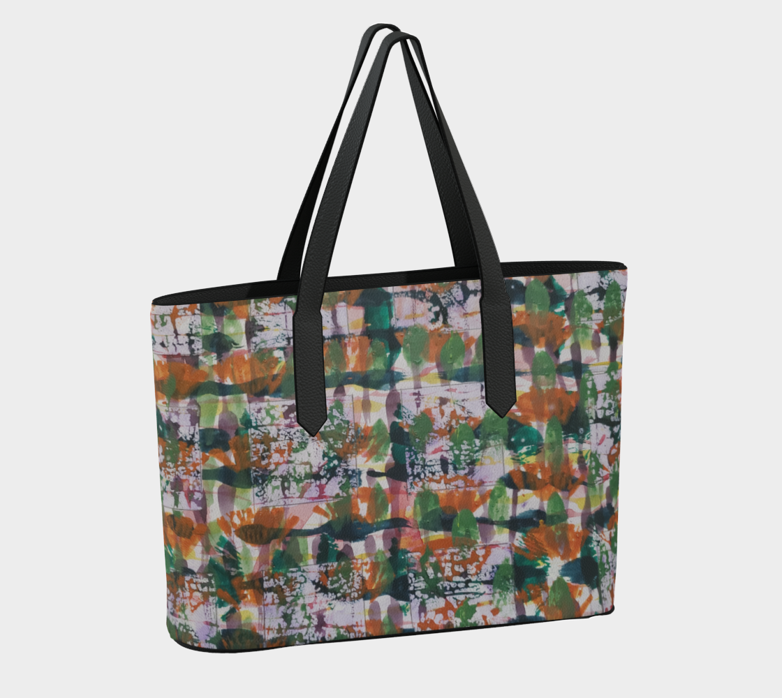 PINK TOURMALINE VEGAN LEATHER TOTE
