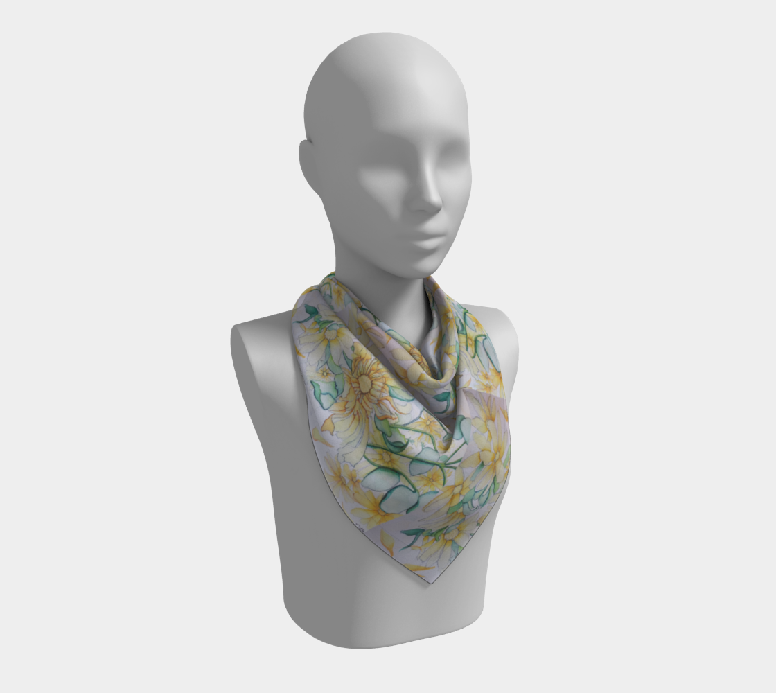 YELLOW DAISIES SCARVES