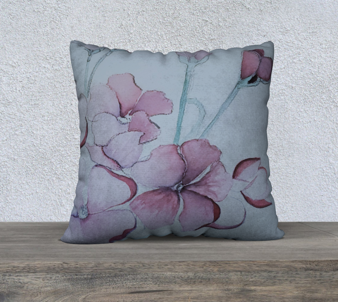 PINK GERANIUM PILLOW
