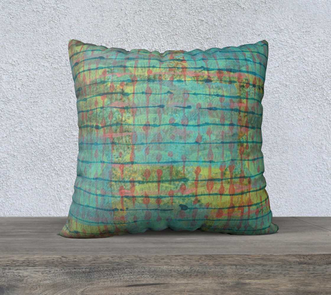 AQUAMARINE CITRINE PILLOW