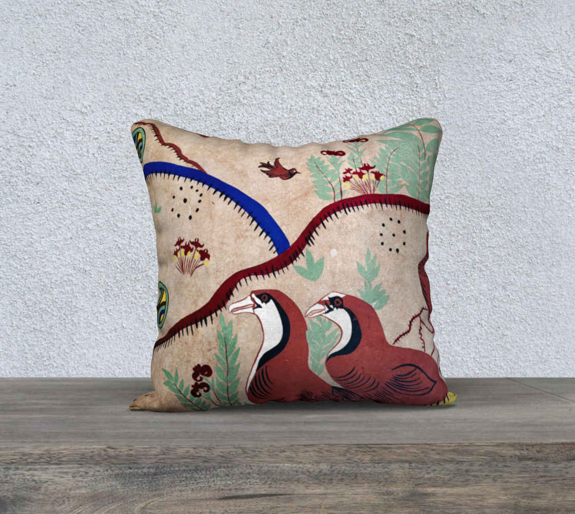 MINOAN BIRDS PILLOW