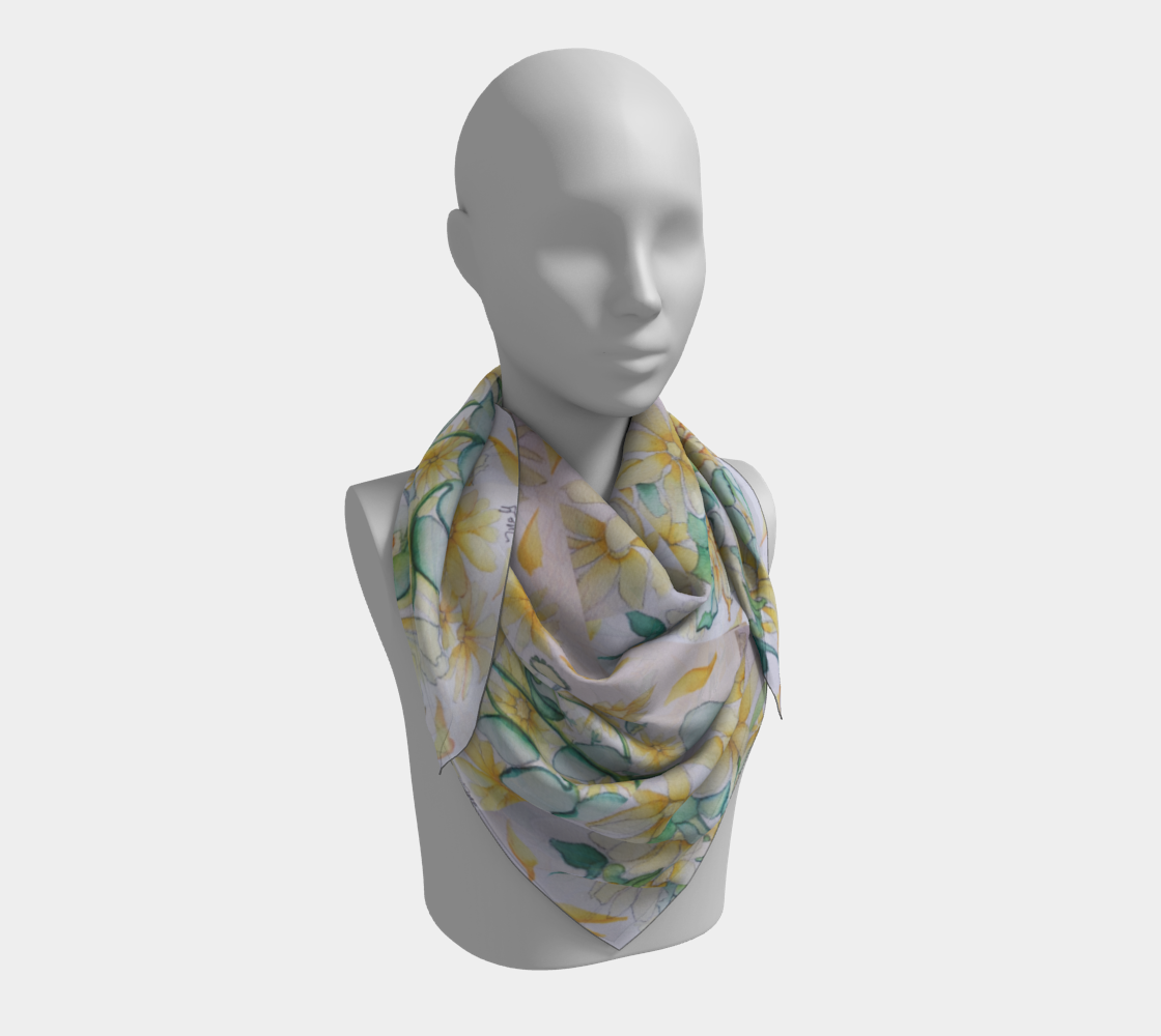 YELLOW DAISIES SCARVES