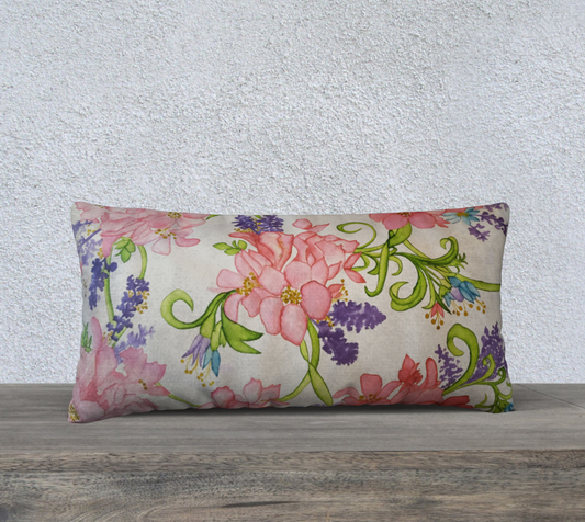 ROSEY PERIWINKLE PILLOW